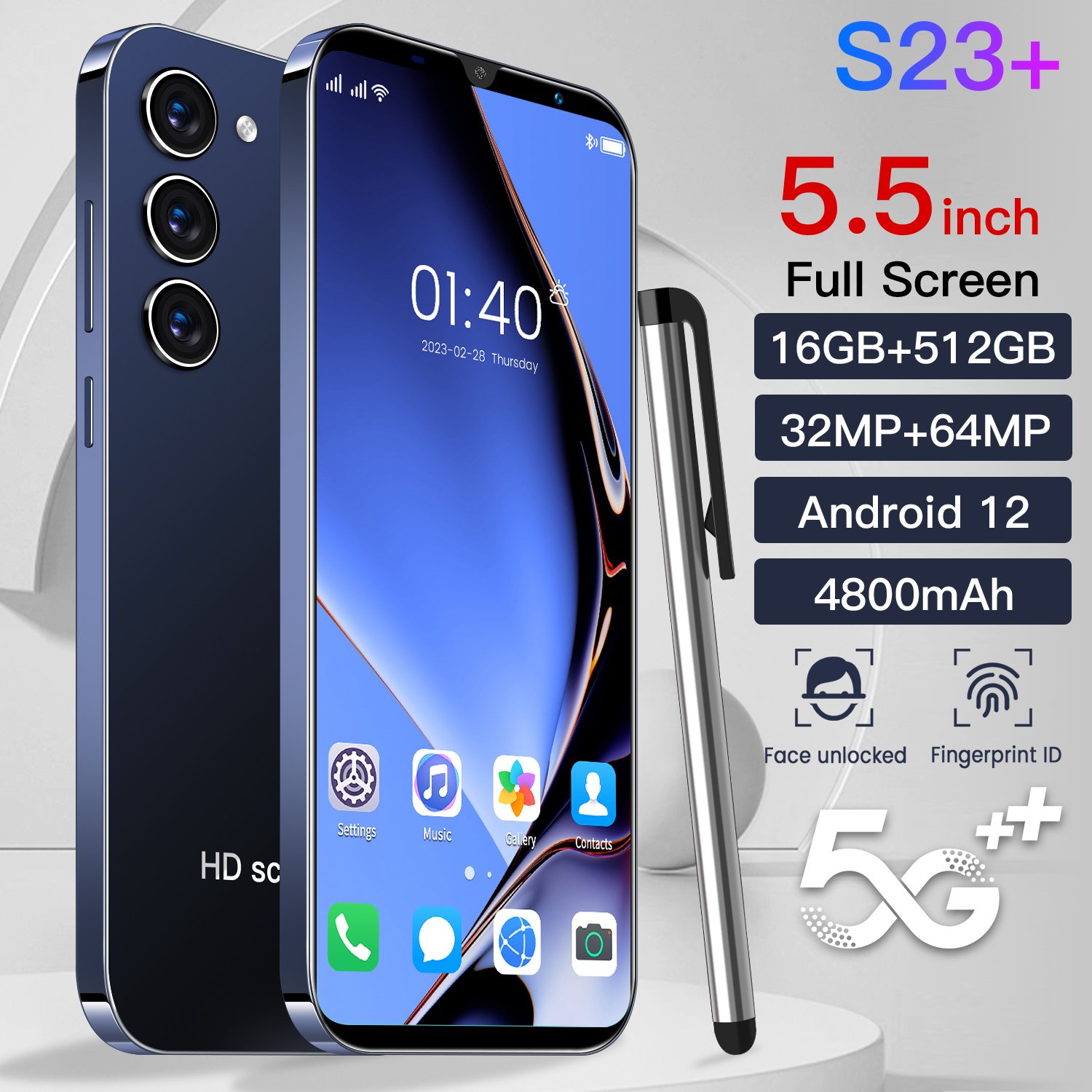 S23 ultra mobile 5g phone 3g&4g smartphone android 5g rugged unlocked smartphone celulares original